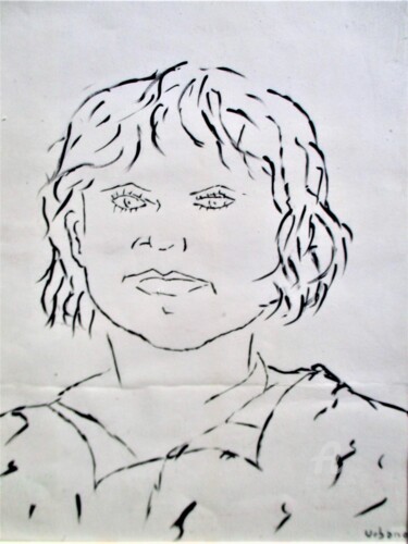 Painting titled "L'enfant roi" by Roberto Urbano, Original Artwork, Acrylic