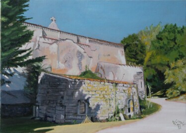 「N° 1183  Aix. Façad…」というタイトルの絵画 R. Cavaliéによって, オリジナルのアートワーク, オイル ウッドストレッチャーフレームにマウント