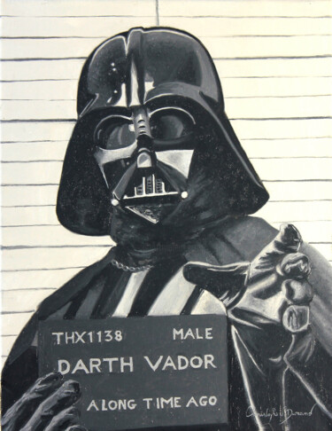 Peinture intitulée "Vador, arrêté pour…" par Christophe Stephan Durand, Œuvre d'art originale, Huile