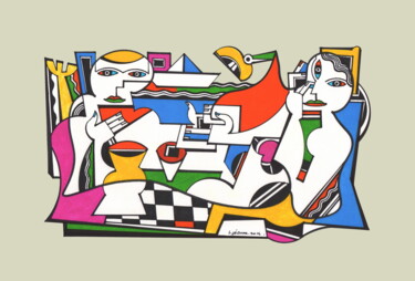 Andrographie N° 21927 Drawing titled "Andrographie N° 219…" by Lucien Ségura, Original Artwork, Marker