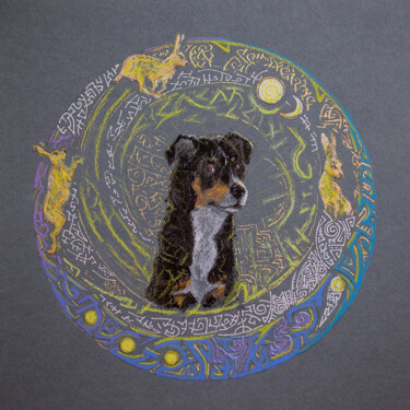 Drawing titled ""The last circle"" by Fefa Koroleva, Original Artwork, Acrylic