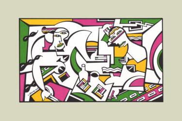 Andrographie N° 12418 图画 标题为“Andrographie N° 124…” 由Lucien Ségura, 原创艺术品, 标记