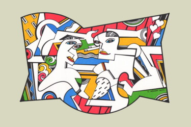Andrographie N° 86164 Drawing titled "Andrographie N° 861…" by Lucien Ségura, Original Artwork, Marker