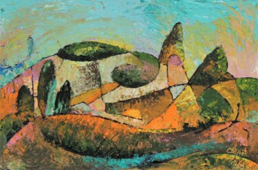 绘画 标题为“Landscape 13-21” 由Chuzhik, 原创艺术品, 油