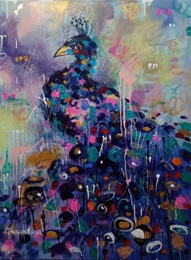 绘画 标题为“Peacock” 由Aliaksandra Tsesarskaya, 原创艺术品, 丙烯