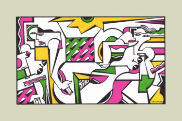 图画 标题为“Andrographie N° 833…” 由Lucien Ségura, 原创艺术品, 标记