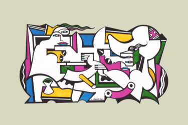 Andrographie N° 65227 Σχέδιο με τίτλο "Andrographie N° 652…" από Lucien Ségura, Αυθεντικά έργα τέχνης, Μαρκαδόρος