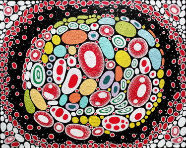 Organic Geometry n.1 - Circles Картина под названием "Organic Geometry n.…" - Veronika Demenko, Подлинное произведение искусства, Акрил