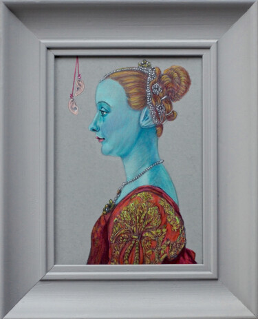 Dessin intitulée "Contact" par Marlies Van Leeuwen, Œuvre d'art originale, Crayon