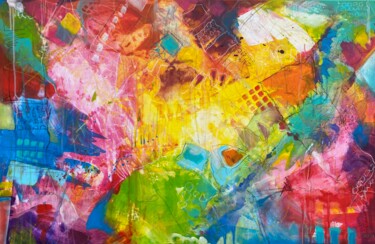 Peinture intitulée "playground" par Sabrina Seck, Œuvre d'art originale, Acrylique
