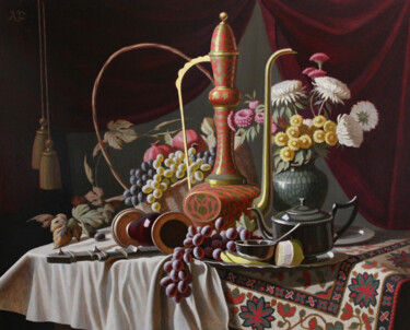 Peinture intitulée "Oriental style stil…" par Andrey Pingachev, Œuvre d'art originale, Huile Monté sur Châssis en bois