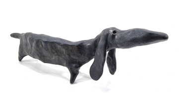 雕塑 标题为“DACHSHUND XXXVII” 由Aare Freimann, 原创艺术品, 陶瓷