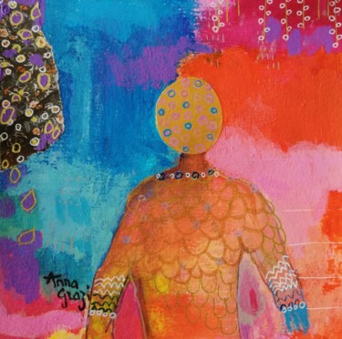 Le maître aux étoffes 「Le maître aux étoff…」というタイトルの絵画 Anna Graziによって, オリジナルのアートワーク, アクリル