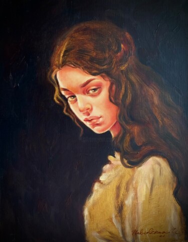 Choice Painting titled "Choice" by Isolde Pavlovskaya, Original Artwork, Oil Mounted on Wood Stretcher frame