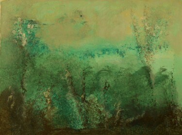 Painting titled "Fourrés, Saint-Bris" by Elitrompe, Original Artwork, Acrylic