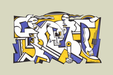 Andrographie N° 43904 Drawing titled "Andrographie N° 439…" by Lucien Ségura, Original Artwork, Marker