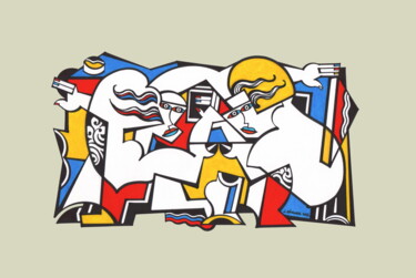 Andrographie N° 91521 Drawing titled "Andrographie N° 915…" by Lucien Ségura, Original Artwork, Marker