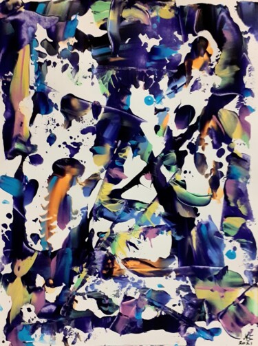 Schilderij getiteld "Shade of heaven" door Marianne Huizinga, Origineel Kunstwerk, Acryl