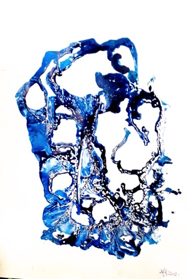 Painting titled "Fragile" by Marianne Huizinga, Original Artwork, Acrylic