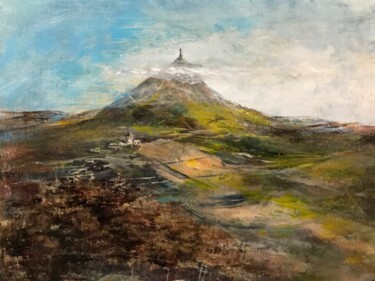 Schilderij getiteld "Mon Puy de Dôme" door Daniel Bathiard, Origineel Kunstwerk, Olie