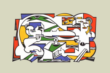 Andrographie N° 11568 Drawing titled "Andrographie N° 115…" by Lucien Ségura, Original Artwork, Marker