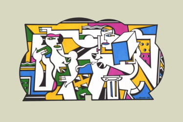 Andrographie N° 25827 Drawing titled "Andrographie N° 258…" by Lucien Ségura, Original Artwork, Marker