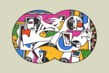 Andrographie N° 45940 Drawing titled "Andrographie N° 459…" by Lucien Ségura, Original Artwork, Marker