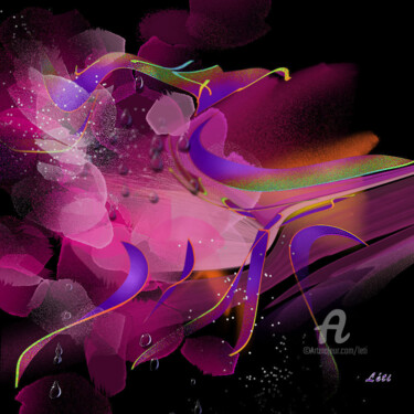 数字艺术 标题为“Eclat de l'âme” 由Léti, 原创艺术品, 数字油画