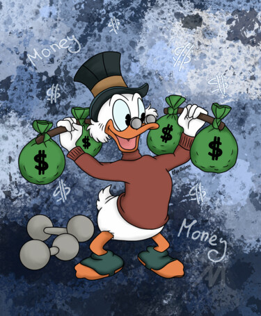 数字艺术 标题为“Money bags” 由Olga Guseva, 原创艺术品, 2D数字工作