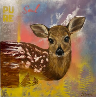 绘画 标题为“Deer” 由Alina Shimova, 原创艺术品, 油