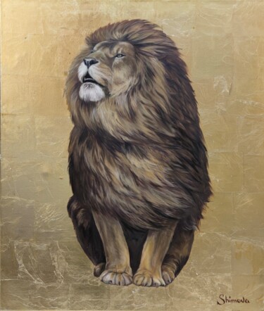 绘画 标题为“Lion 1” 由Alina Shimova, 原创艺术品, 油