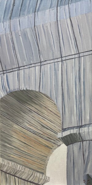 Painting titled "Emballé" by Sophie Cousineau, Original Artwork, Oil