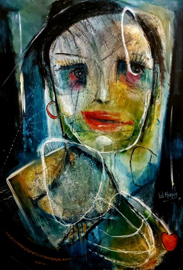 Peinture intitulée "" Fanchon "" par Edwige Manon (edman), Œuvre d'art originale, Acrylique