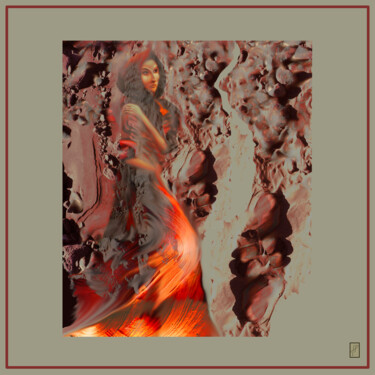 数字艺术 标题为“INCANDESCENTE” 由Hélène Patris, 原创艺术品, 数字油画