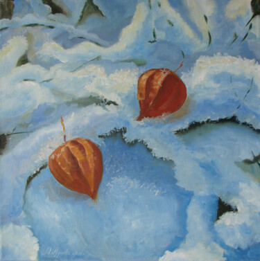 Painting titled "Fragile hearts" by Marija Rudnewa, Original Artwork, Oil