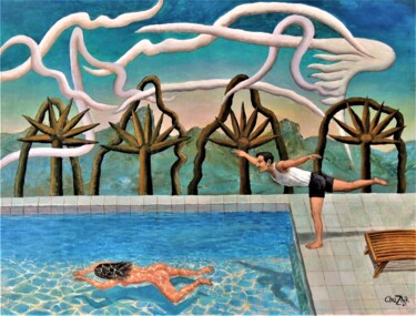 绘画 标题为“Pool  2887” 由Chuzhik, 原创艺术品, 油