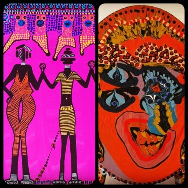 Israeli art Mirit Ben-Nun original drawings and paintings 绘画 标题为“Israeli art Mirit B…” 由Mirit Ben-Nun, 原创艺术品, 墨