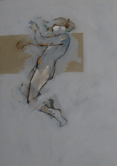 Malerei mit dem Titel "The body and the th…" von Johnny Semaan, Original-Kunstwerk, Acryl