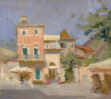 Via Padre Eugenio Barsanti Peinture intitulée "Via Padre Eugenio B…" par Margarita Simonova, Œuvre d'art originale, Huile