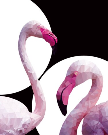 Digital Arts titled "L'amour en rose" by Tsuiho, Original Artwork, Digital Painting