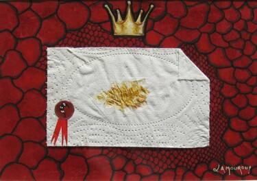 Painting titled "Vestige d'un trône…" by Bertrand Lamouroux, Original Artwork, Acrylic