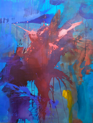 Au Cœur de la Mer 绘画 标题为“Au Cœur de la Mer” 由Catherine Maddens, 原创艺术品, 丙烯