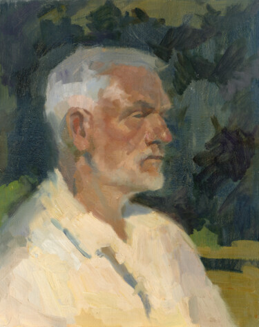 Schilderij getiteld "Italian doctor" door Margarita Simonova, Origineel Kunstwerk, Olie