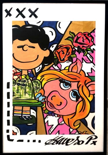 绘画 标题为“Où est Charlot ? N°4” 由Asop, 原创艺术品, 丙烯