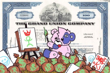 Schilderij getiteld "The Grand Union Com…" door Shadee K, Origineel Kunstwerk, Acryl