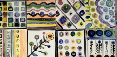雕塑 标题为“8 carreaux 10 x 10…” 由Anne Cabon, 原创艺术品, 陶瓷