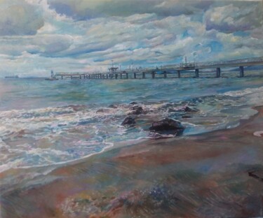 제목이 "Windy weather"인 미술작품 George Mirinchev로, 원작, 기름