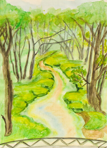제목이 "Little spring and t…"인 미술작품 Irina Afonskaya로, 원작, 수채화