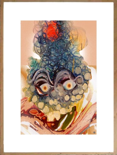数字艺术 标题为“B15...peinture numé…” 由Laurent Pradat, 原创艺术品, 数字油画