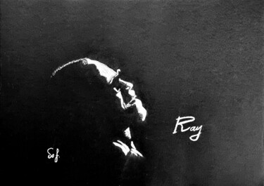 图画 标题为“Ray Charles” 由Sofiane Hadji, 原创艺术品, 粉彩